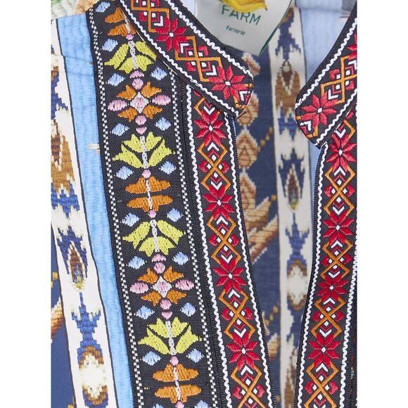 Farm Rio Women Embroidered Tapestry Mini Dress - Picture 3 of 6